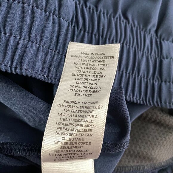 Rhone Shorts Blue‎ Solid Athletic Pull On Running Men's 2XL - Picture 11 of 12